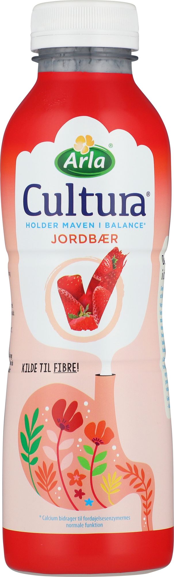 Arla Cultura® laktosefri drikkeyoghurt med jordbær 500 ml